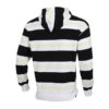 Sudadera con capucha a rayas del centro de la ciudad “Negro, blanco y verde”