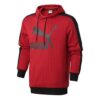 Sudadera con capucha AOP de rayas rojas