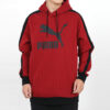Sudadera con capucha AOP de rayas rojas