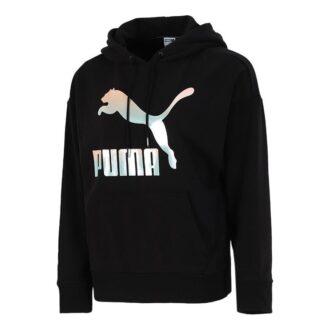 Sudadera con capucha clásica con el logotipo en blanco y negro (mujeres)