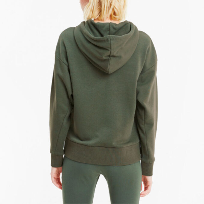 Sudadera con capucha clásica con el logotipo “Verde oliva y blanco” (mujeres)