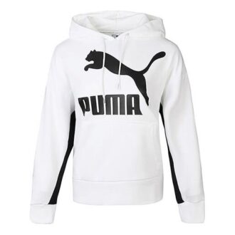 Sudadera con capucha clásica con el logotipo “White Black” (Mujeres)