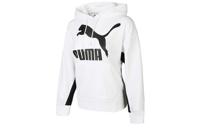 Sudadera con capucha clásica con el logotipo “White Black” (Mujeres)