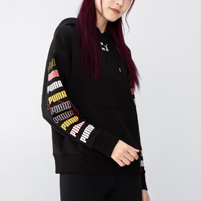 Sudadera con capucha clásica con gráficos (WMNS) “Negra”