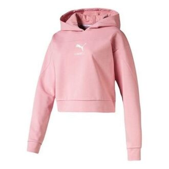 Sudadera con capucha clásica con logo rosa (WMNS)