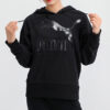 Sudadera con capucha clásica con logotipo en negro (mujeres)