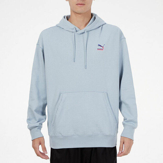 Sudadera con capucha con el logo “Azul claro”