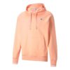 Sudadera con capucha con el logo del centro en rosa, negro y blanco