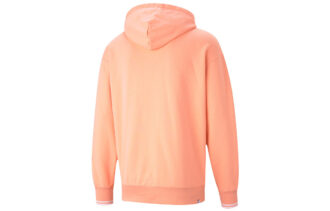 Sudadera con capucha con el logo del centro en rosa, negro y blanco