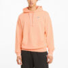 Sudadera con capucha con el logo del centro en rosa, negro y blanco