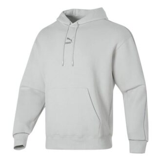 Sudadera con capucha con logo estampado “Gris”