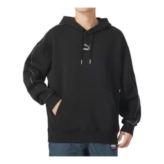Sudadera con capucha con logo estampado “Negro y blanco”