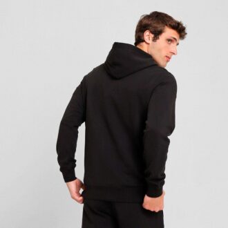 Sudadera con capucha de ante para hombre con elementos esenciales de armario