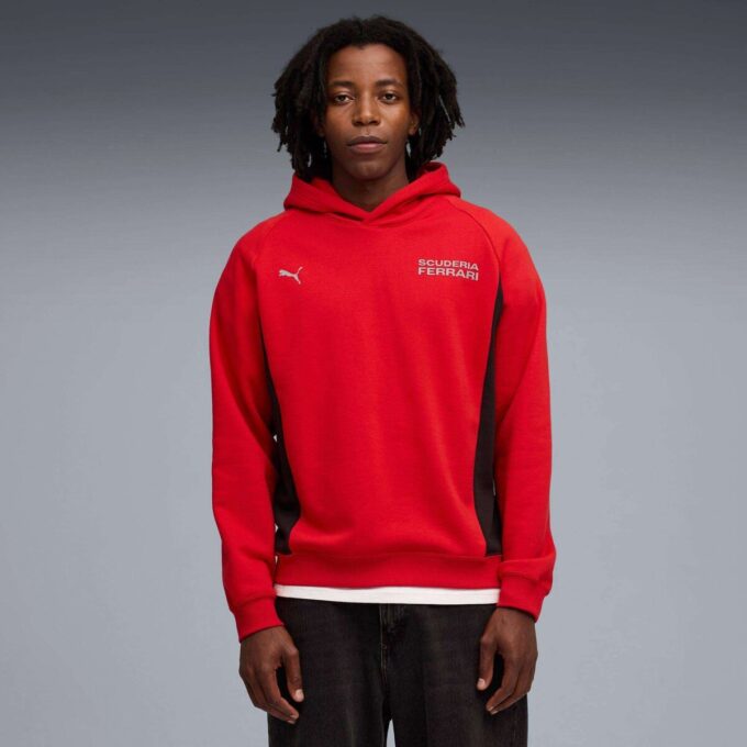 Sudadera con capucha de deporte de motor para hombre de la Scuderia Ferrari Sudadera con capucha de deporte de motor para hombre de la Scuderia Ferrari