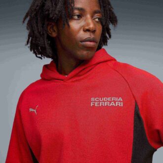 Sudadera con capucha de deporte de motor para hombre de la Scuderia Ferrari