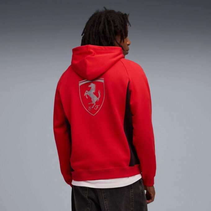 Sudadera con capucha de deporte de motor para hombre de la Scuderia Ferrari Sudadera con capucha de deporte de motor para hombre de la Scuderia Ferrari