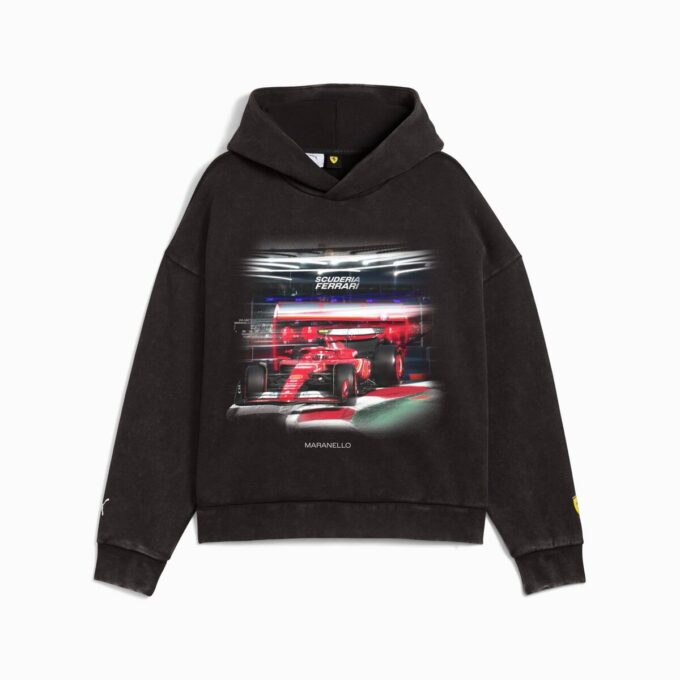 Sudadera con capucha de deporte de motor para hombre de la Scuderia Ferrari Las Vegas Sudadera con capucha de deporte de motor para hombre de la Scuderia Ferrari Las Vegas