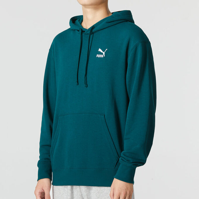 Sudadera con capucha de entrenamiento Classics con logo pequeño “Verde”