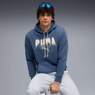 Sudadera con capucha de forro polar Essentials Double Up para hombre