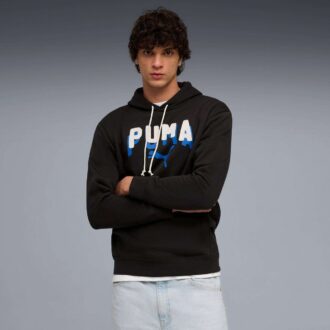 Sudadera con capucha de forro polar Essentials Double Up para hombre