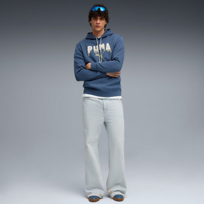 Sudadera con capucha de forro polar Essentials Double Up para hombre Sudadera con capucha de forro polar Essentials Double Up para hombre