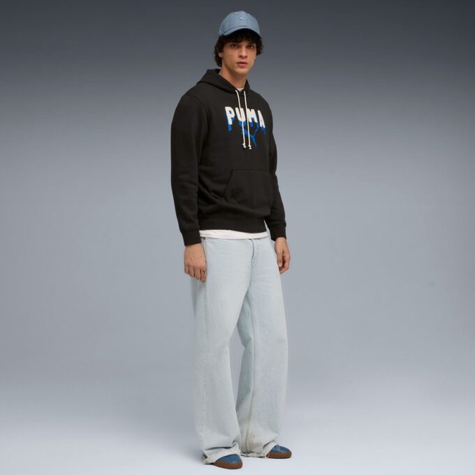Sudadera con capucha de forro polar Essentials Double Up para hombre Sudadera con capucha de forro polar Essentials Double Up para hombre