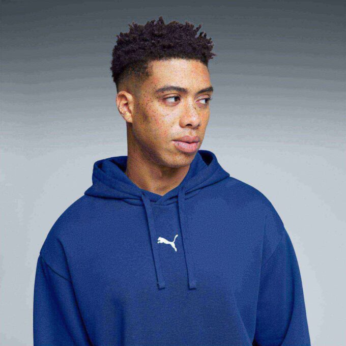 Sudadera con capucha de forro polar Essentials Relaxed para hombre Sudadera con capucha de forro polar Essentials Relaxed para hombre