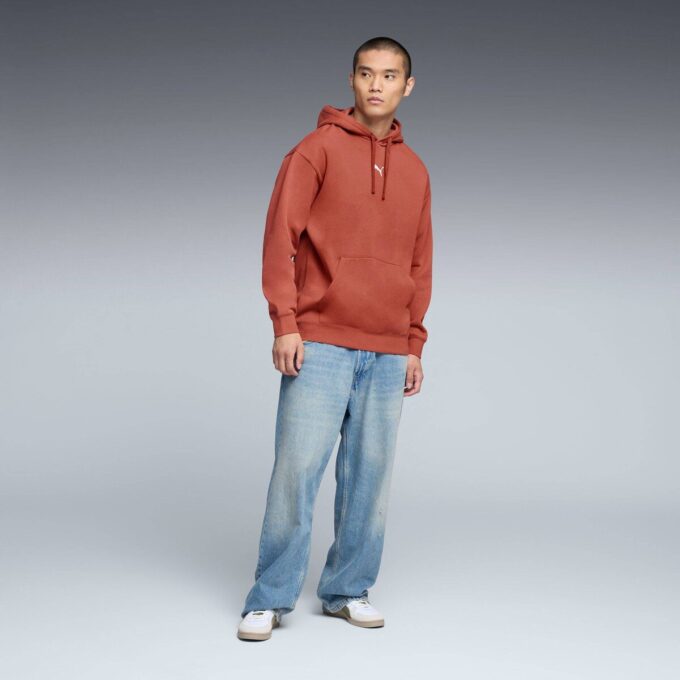 Sudadera con capucha de forro polar Essentials Relaxed para hombre Sudadera con capucha de forro polar Essentials Relaxed para hombre