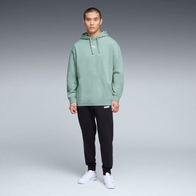 Sudadera con capucha de forro polar Essentials Relaxed para hombre Sudadera con capucha de forro polar Essentials Relaxed para hombre