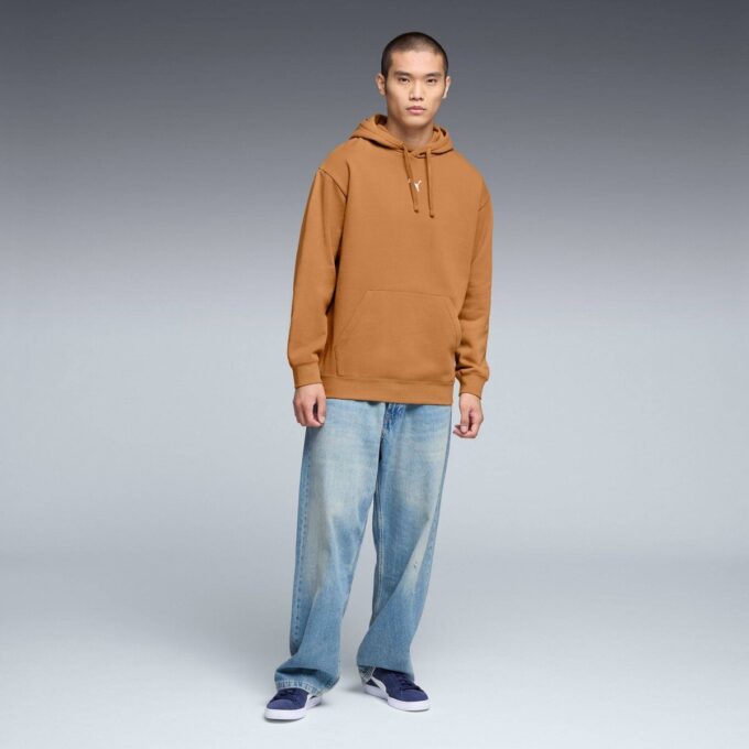 Sudadera con capucha de forro polar Essentials Relaxed para hombre Sudadera con capucha de forro polar Essentials Relaxed para hombre