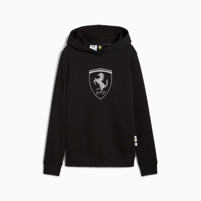 Sudadera con capucha de forro polar para mujer de la Scuderia Ferrari Motorsport Sudadera con capucha de forro polar para mujer de la Scuderia Ferrari Motorsport