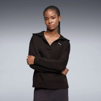 Sudadera con capucha de jacquard Elevated Essentials para mujer