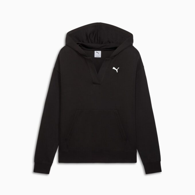 Sudadera con capucha de jacquard Elevated Essentials para mujer Sudadera con capucha de jacquard Elevated Essentials para mujer