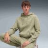 Sudadera con capucha de polar con lavado ácido Elevated Essentials para hombre Sudadera con capucha de polar con lavado ácido Elevated Essentials para hombre