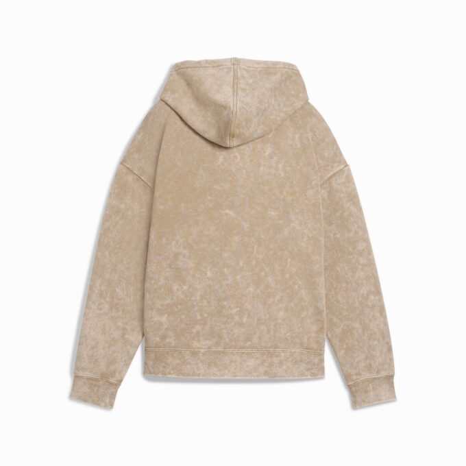Sudadera con capucha de polar con lavado ácido Elevated Essentials para mujer Sudadera con capucha de polar con lavado ácido Elevated Essentials para mujer