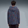 Sudadera con capucha de polar estampada para hombre con estampado completo Sudadera con capucha de polar estampada para hombre con estampado completo