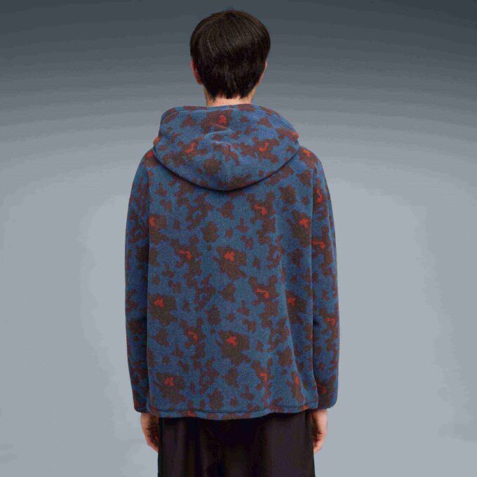 Sudadera con capucha de polar estampada para hombre con estampado completo Sudadera con capucha de polar estampada para hombre con estampado completo