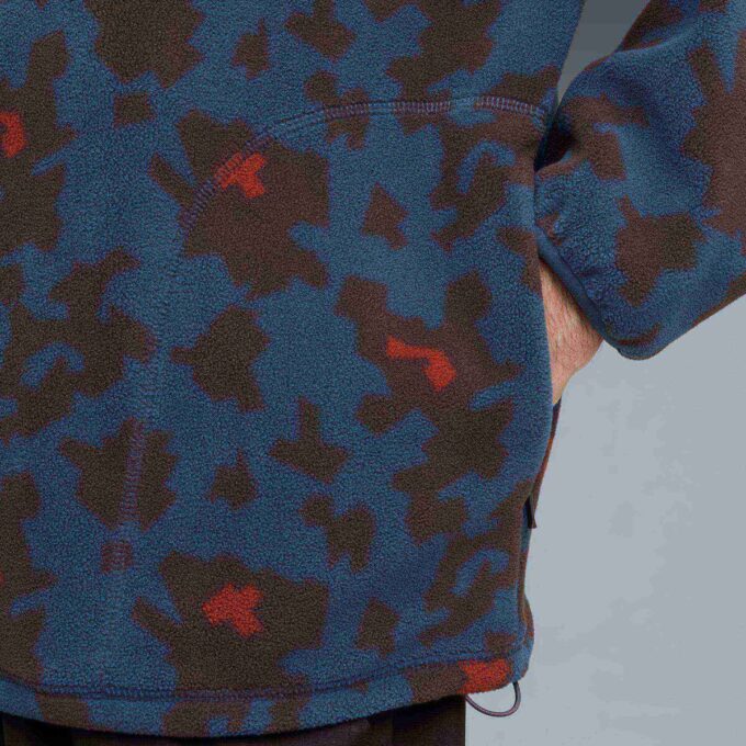 Sudadera con capucha de polar estampada para hombre con estampado completo Sudadera con capucha de polar estampada para hombre con estampado completo