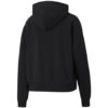 Sudadera con capucha deportiva informal de manga larga para mujer, color negro