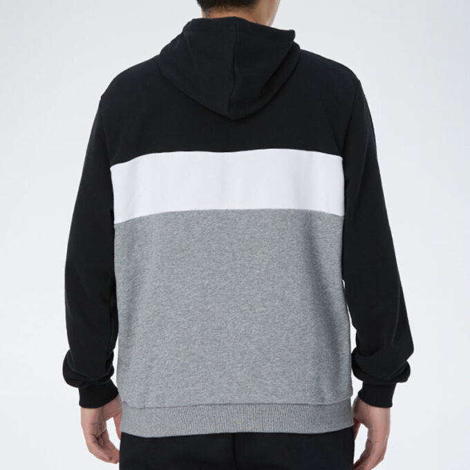Sudadera con capucha Double Down “Gris, negro y blanco”