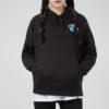 Sudadera con capucha Downtown Graphic “Negro, azul y rosa” (WMNS)