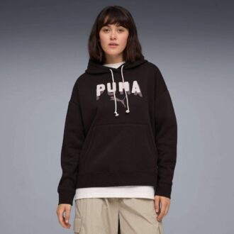 Sudadera con capucha Essentials Double Up para mujer