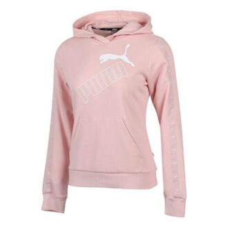 Sudadera con capucha Essentials Logo “Rosa y blanco” para mujer