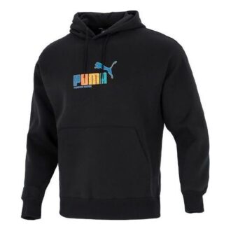 Sudadera con capucha Essentials Rainbow “Negra”