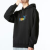 Sudadera con capucha Essentials Rainbow “Negra”