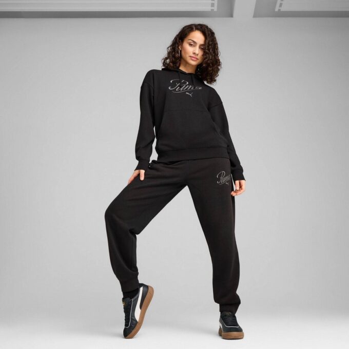 Sudadera con capucha Essentials Script para mujer Sudadera con capucha Essentials Script para mujer