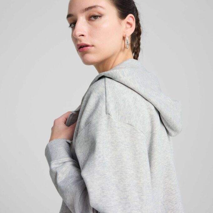 Sudadera con capucha Essentials Small No. 1 Logo French Terry para mujer, cómoda y con cremallera completa Sudadera con capucha Essentials Small No. 1 Logo French Terry para mujer, cómoda y con cremallera completa