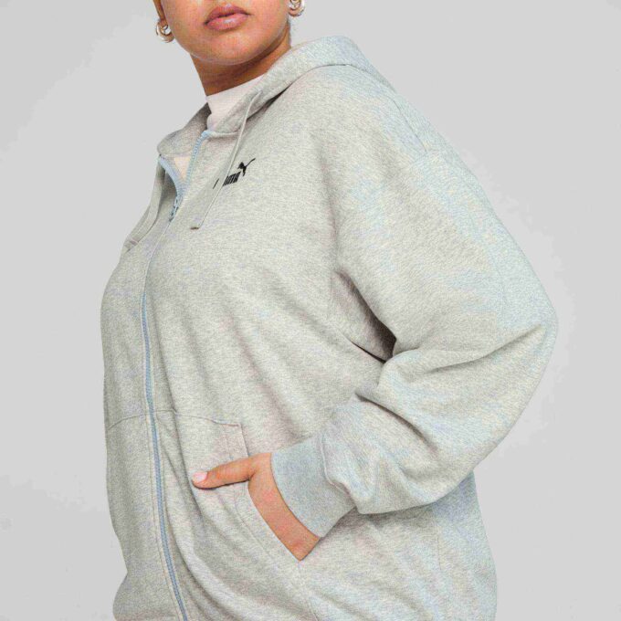 Sudadera con capucha Essentials Small No. 1 Logo French Terry para mujer, cómoda y con cremallera completa Sudadera con capucha Essentials Small No. 1 Logo French Terry para mujer, cómoda y con cremallera completa