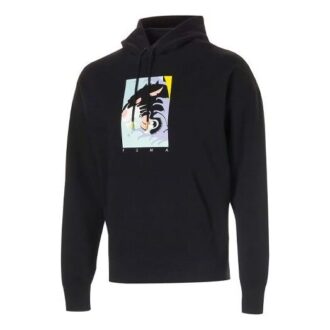 Sudadera con capucha Fierce Cat (negra)