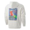 Sudadera con capucha gráfica del centro “Blanco, azul y rojo”